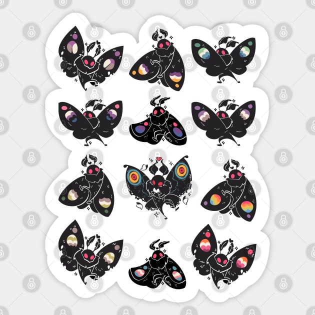 Pride Mothman Pack!  (SELECT LARGE) Sticker by Kyri45